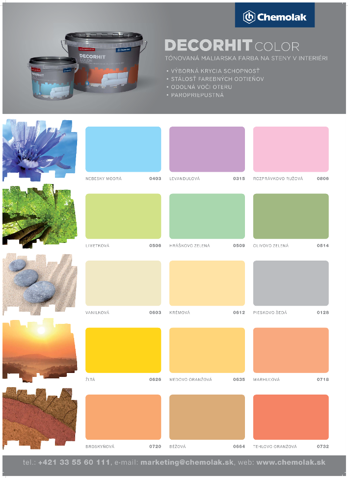 Vzornik Barev Chemolak Decorhit Color Vzornik Barev