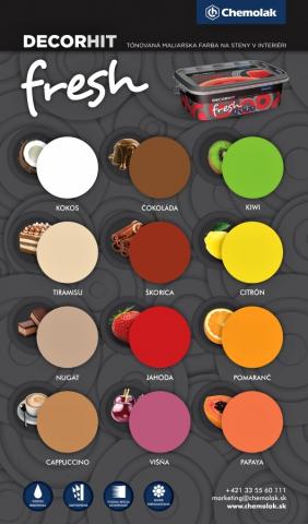 Vzorník barev Chemolak DECORHIT Fresh - Vzorník barev Chemolak DECORHIT Fresh