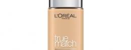 Vzorník barev Loreal True Match make-up - 2W Golden Almond
